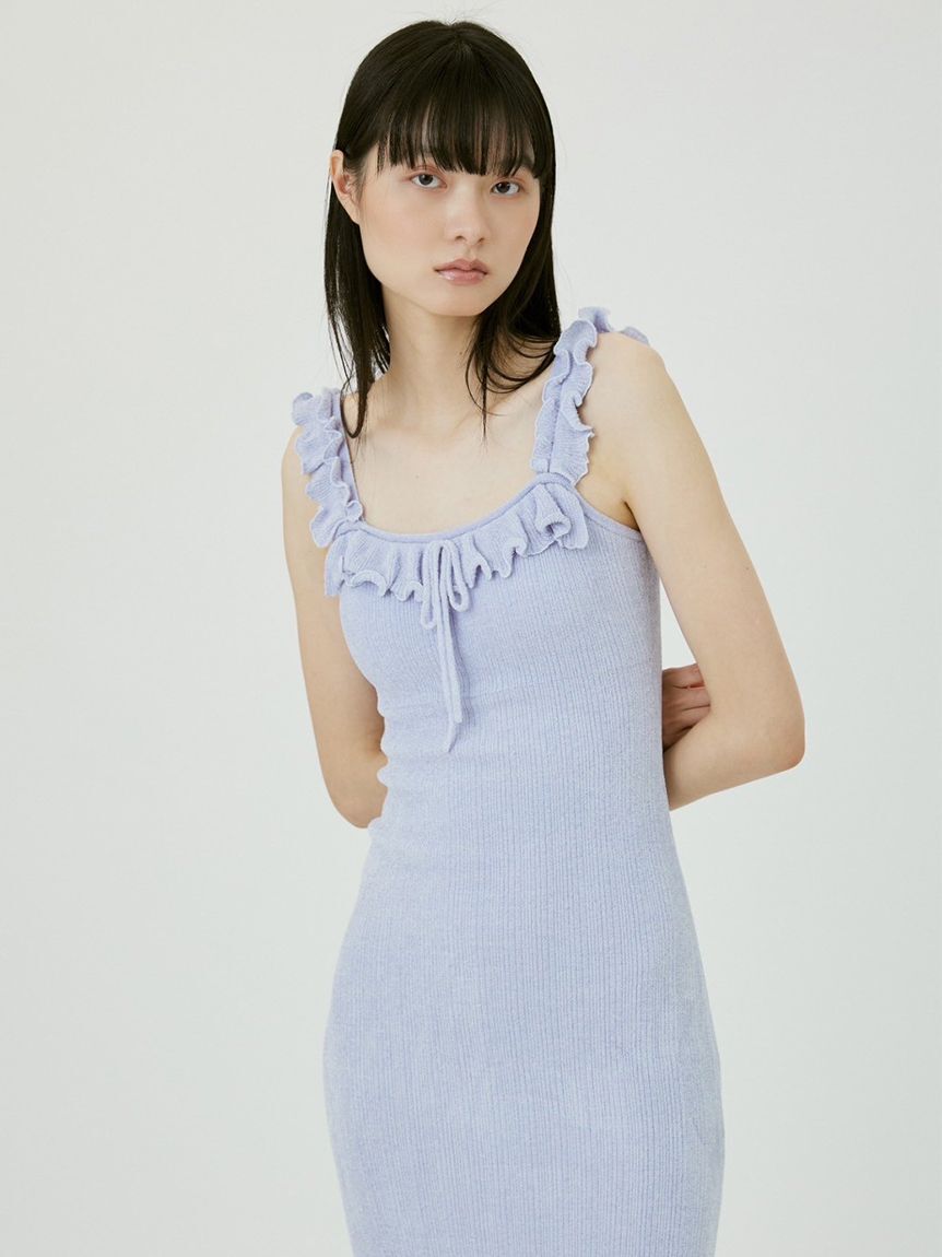 SNIDEL HOME「【SorbetTouch Cool】【接触冷感】フリルニットワンピース」|ルームウェア|