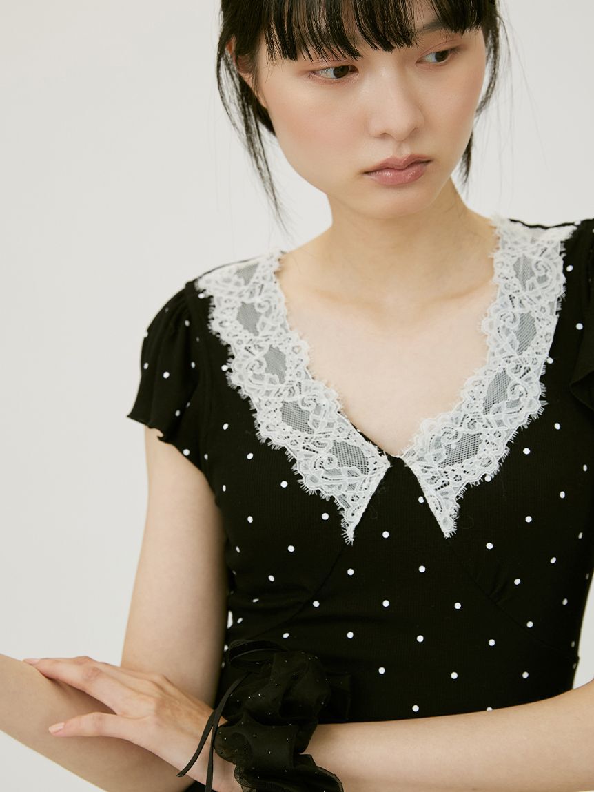 SNIDEL HOME「【WEB限定カラーあり】モダールテレコレースワンピース」|ルームウェア|
