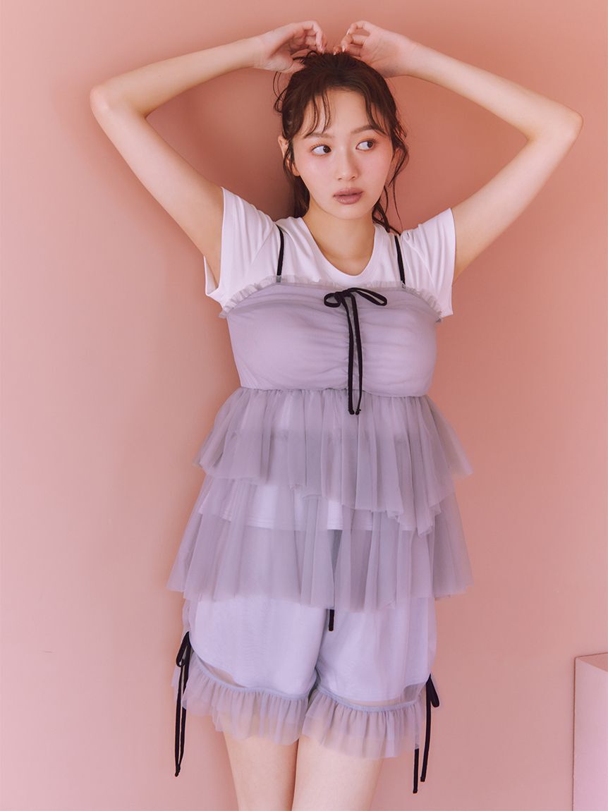 SNIDEL HOME「チュールショートパンツ」|ルームウェア|