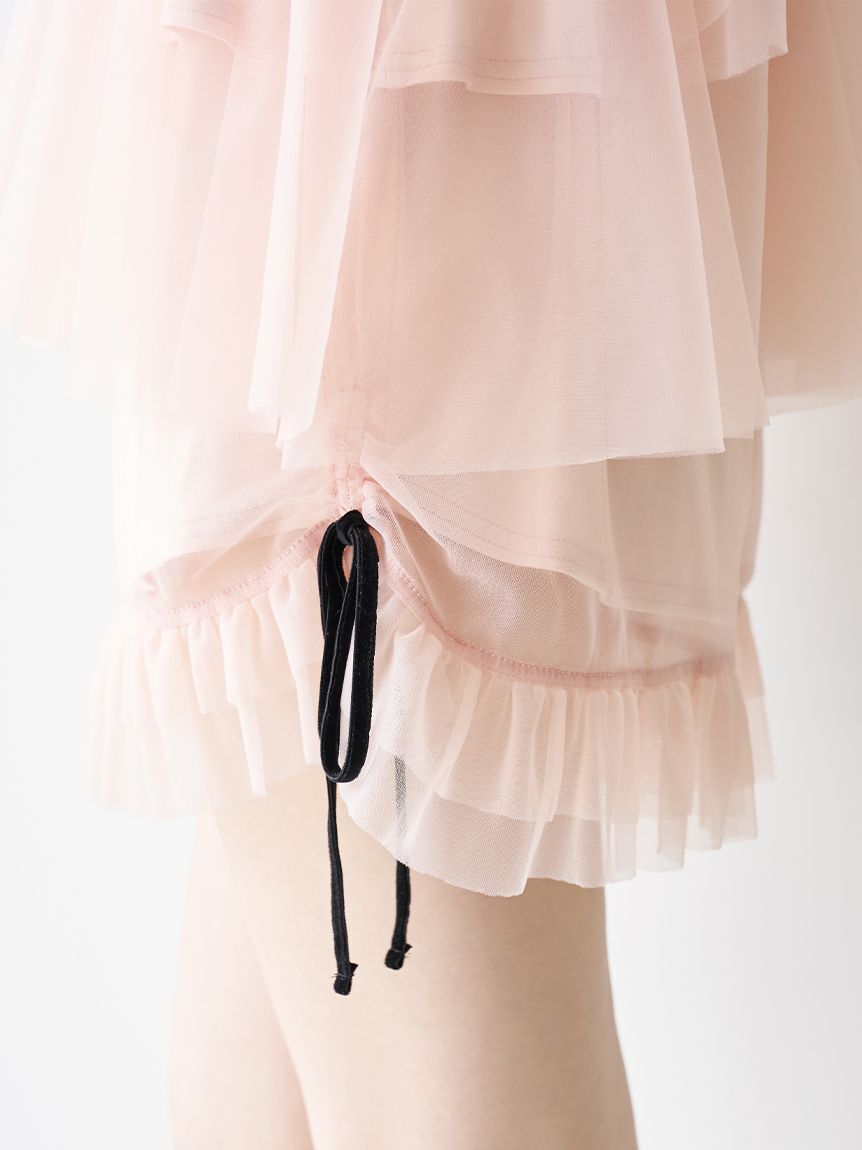 SNIDEL HOME「チュールショートパンツ」|ルームウェア|
