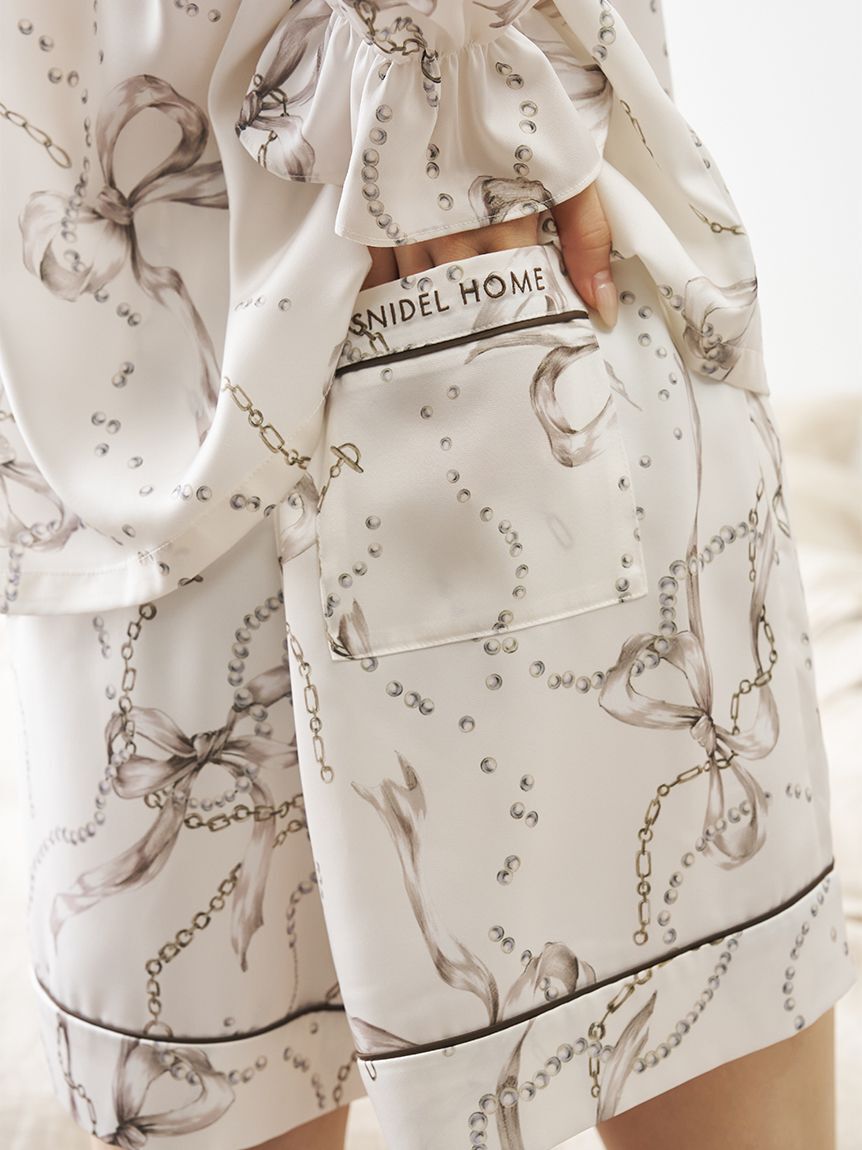 SNIDEL HOME「リボンチェーンショートパンツ」|ルームウェア|