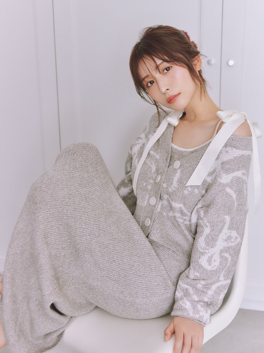 SNIDEL HOME「【Milky】リボンデザインカップインワンピース」|ルームウェア|