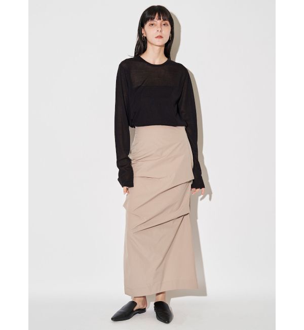 ELENDEEK「ASYME TUCK I-LINE SK」|スカート|