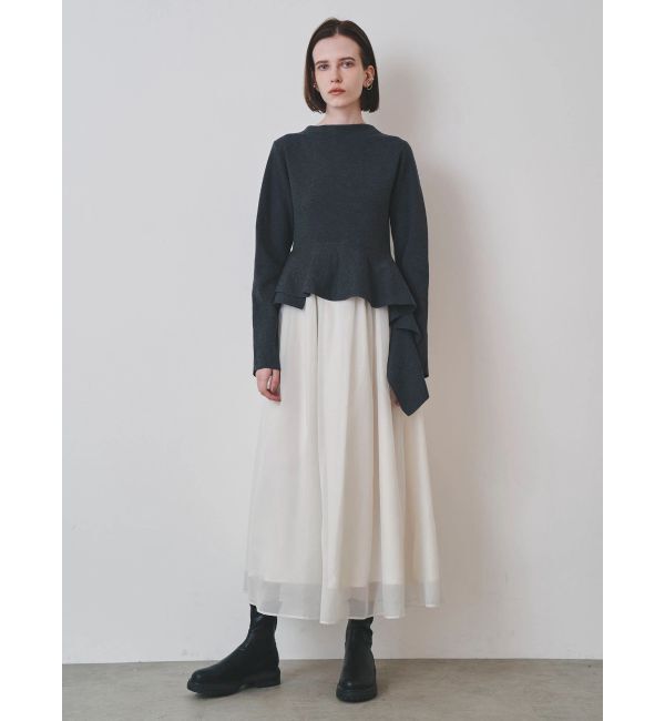 ELENDEEK「DRAPE PEPLUM DOCKING OP」|ワンピース|