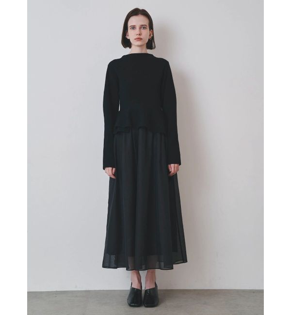ELENDEEK「DRAPE PEPLUM DOCKING OP」|ワンピース|