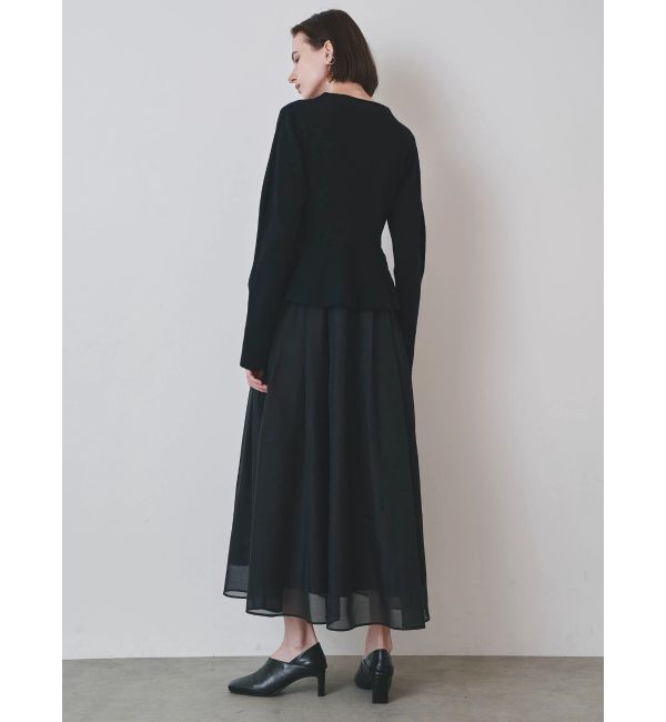 ELENDEEK「DRAPE PEPLUM DOCKING OP」|ワンピース|