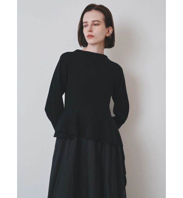 ELENDEEK「DRAPE PEPLUM DOCKING OP」|ワンピース|