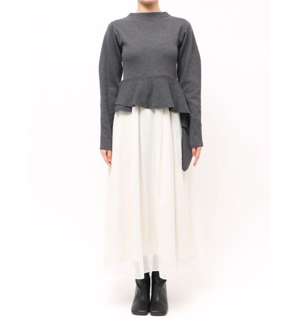 ELENDEEK「DRAPE PEPLUM DOCKING OP」|ワンピース|