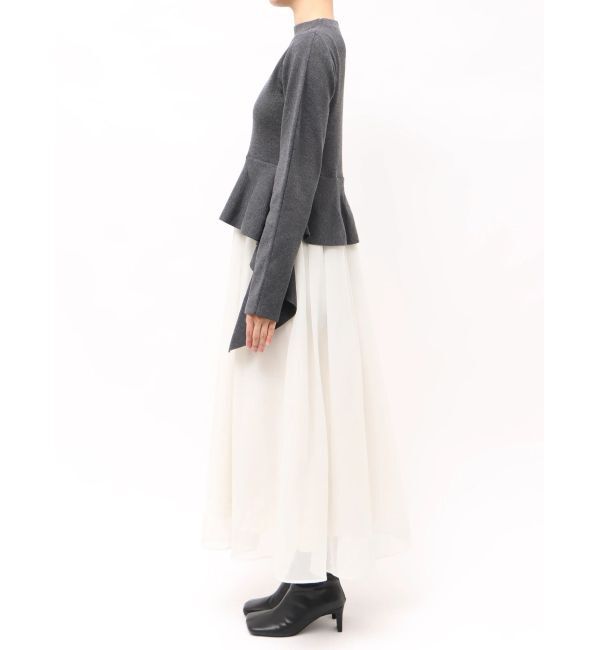 ELENDEEK「DRAPE PEPLUM DOCKING OP」|ワンピース|