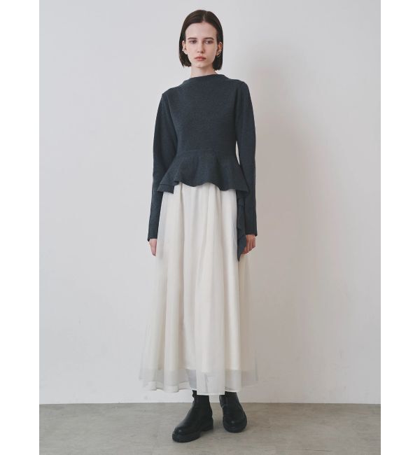 ELENDEEK「DRAPE PEPLUM DOCKING OP」|ワンピース|