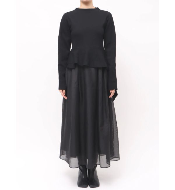 ELENDEEK「DRAPE PEPLUM DOCKING OP」|ワンピース|