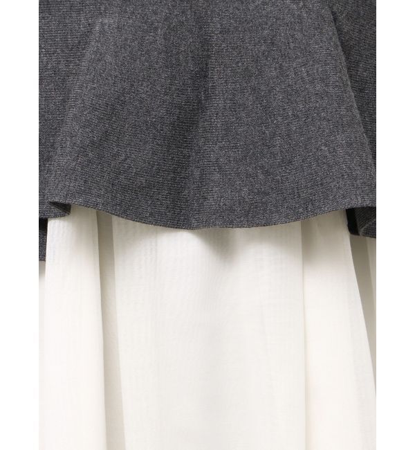 ELENDEEK「DRAPE PEPLUM DOCKING OP」|ワンピース|