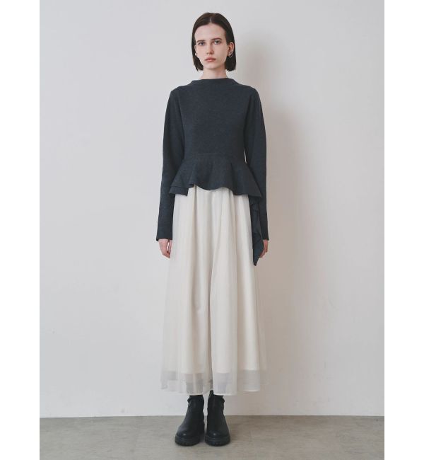 ELENDEEK「DRAPE PEPLUM DOCKING OP」|ワンピース|