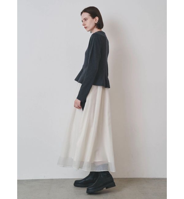ELENDEEK「DRAPE PEPLUM DOCKING OP」|ワンピース|