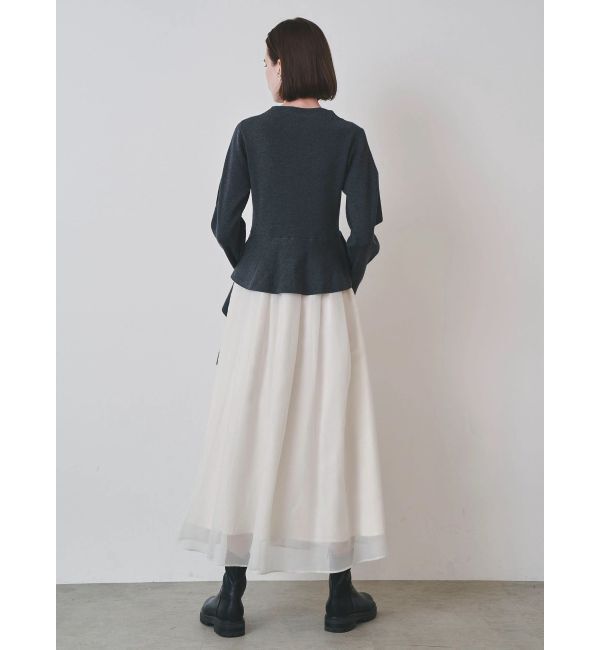 ELENDEEK「DRAPE PEPLUM DOCKING OP」|ワンピース|