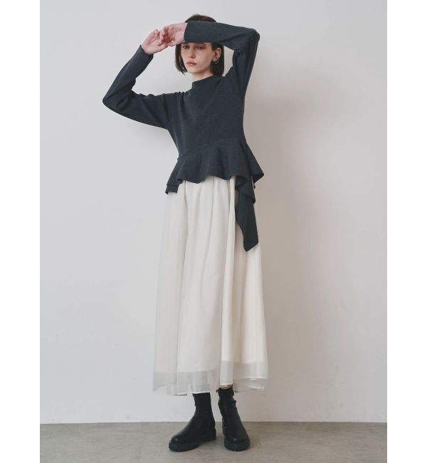 ELENDEEK「DRAPE PEPLUM DOCKING OP」|ワンピース|