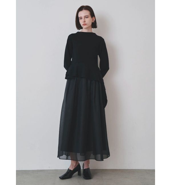 ELENDEEK「DRAPE PEPLUM DOCKING OP」|ワンピース|
