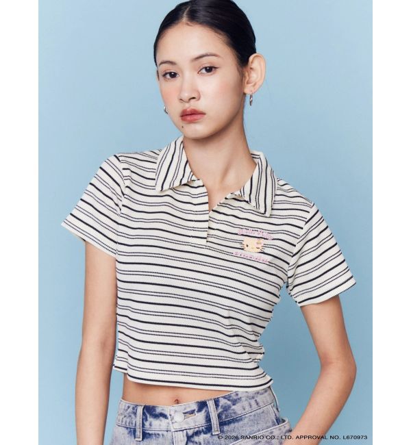 EMODA「【日焼けHello Kitty&times;EMODA】SKIPPER HALF SLEEVE TOP」|Tシャツ・カットソー|