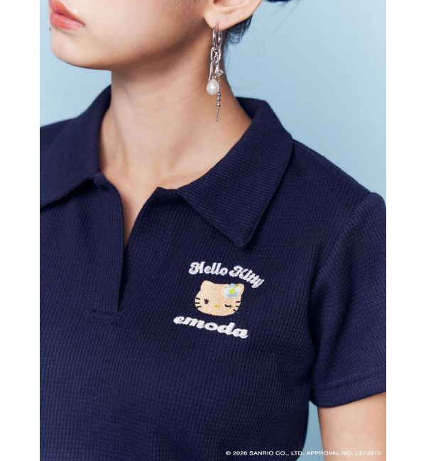 EMODA「【日焼けHello Kitty&times;EMODA】SKIPPER HALF SLEEVE TOP」|Tシャツ・カットソー|