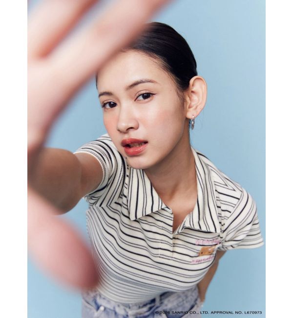 EMODA「【日焼けHello Kitty&times;EMODA】SKIPPER HALF SLEEVE TOP」|Tシャツ・カットソー|