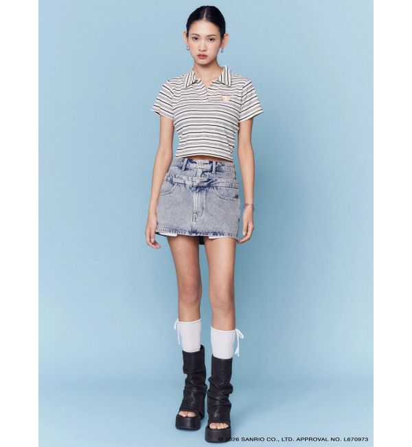 EMODA「【日焼けHello Kitty&times;EMODA】SKIPPER HALF SLEEVE TOP」|Tシャツ・カットソー|