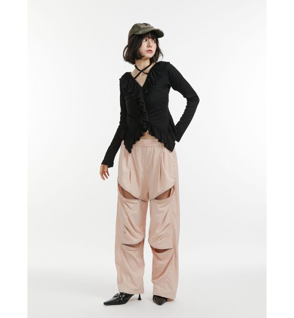 jouetie「ジップナイロンルーズパンツ」|その他|