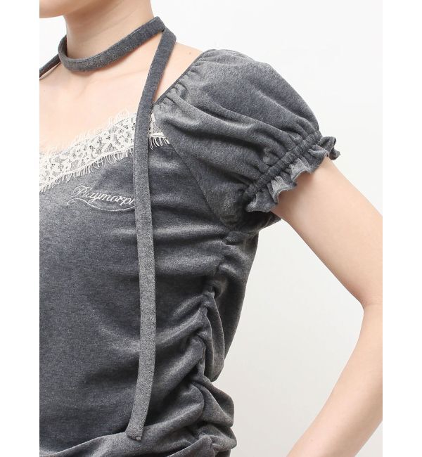 jouetie「レースベロアトップス」|Tシャツ・カットソー|