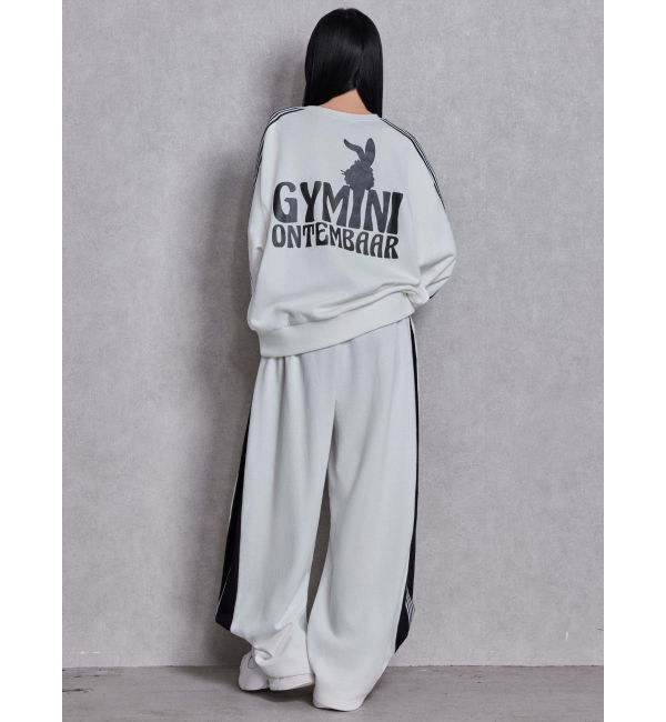 GYDA「GYMINI BUNNYラインスウェットトップス」|スウェット・ジャージ|