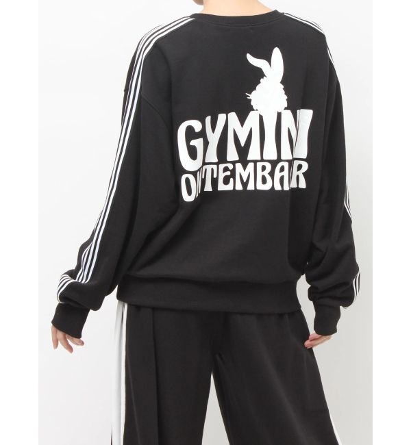 GYDA「GYMINI BUNNYラインスウェットトップス」|スウェット・ジャージ|ブラック