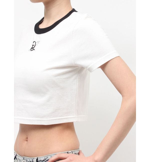 GYDA「Square gydaバイカラーショートTシャツ」|Tシャツ・カットソー|