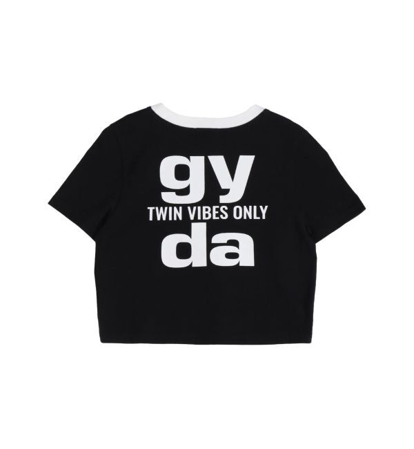 GYDA「Square gydaバイカラーショートTシャツ」|Tシャツ・カットソー|