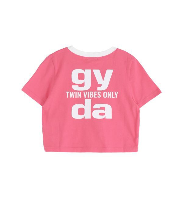 GYDA「Square gydaバイカラーショートTシャツ」|Tシャツ・カットソー|