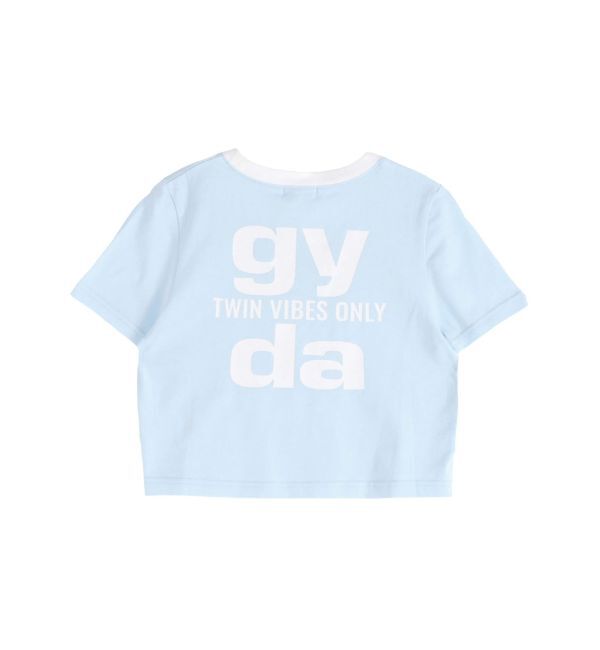 GYDA「Square gydaバイカラーショートTシャツ」|Tシャツ・カットソー|