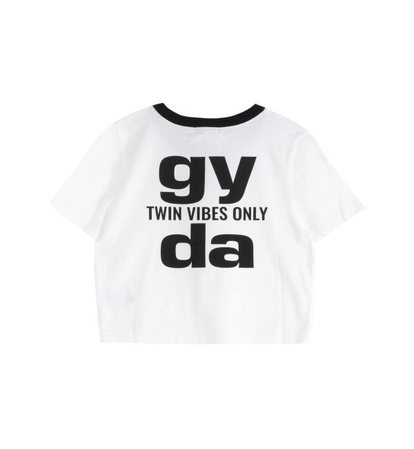 GYDA「Square gydaバイカラーショートTシャツ」|Tシャツ・カットソー|