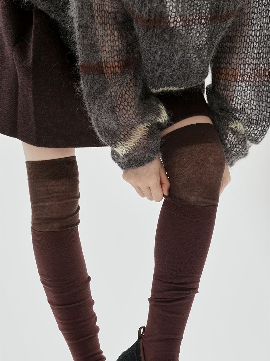 emmi atelier「コットンハイソックス」|ソックス|BRW