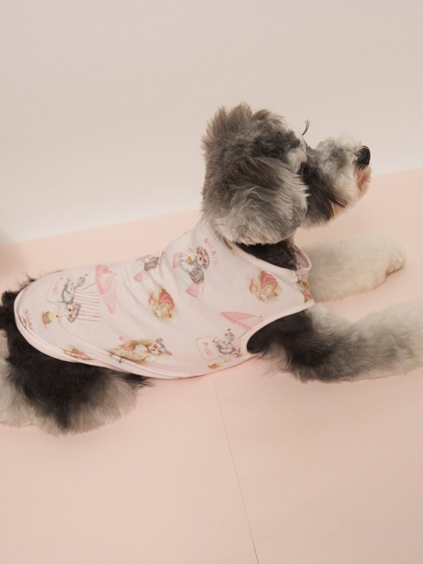  GELATO PIQUE CAT&DOG「【CAT&DOG】【接触冷感】 ビーチ シュナウザー柄Coolingプルオーバー」|その他|
