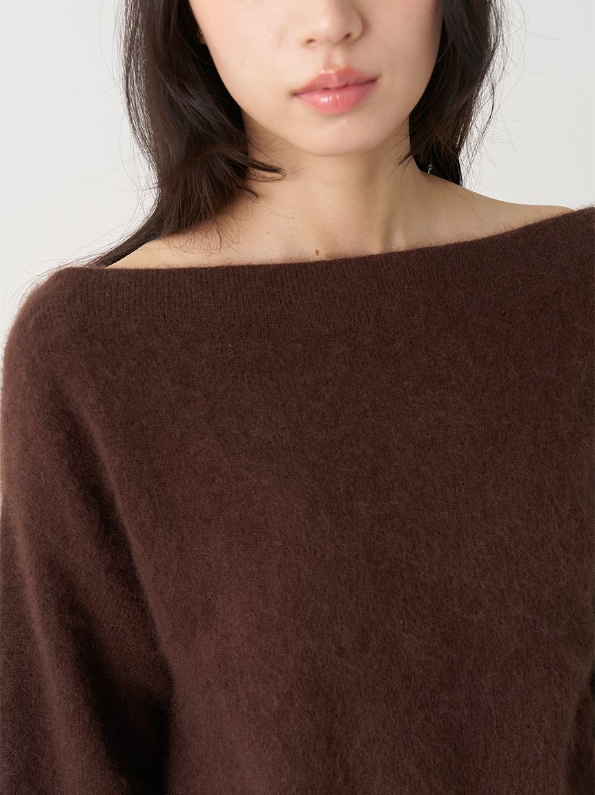 SNIDEL「【HIGH QUALITY】ウールミンクオフショルプルオーバー」|Tシャツ・カットソー|