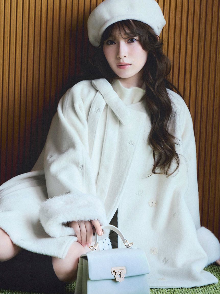 SNIDEL「【WEB限定】スカラップポイントバッグ」|ハンドバッグ|
