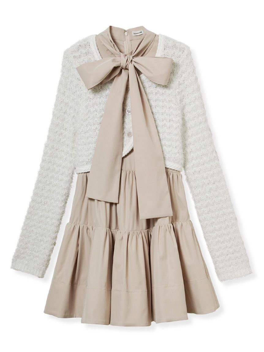 LILY BROWN「【SPECIAL PRICE】カーデセットアメスリワンピース」|ワンピース|