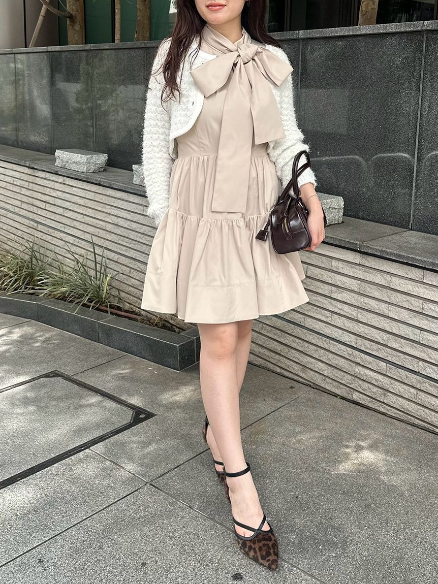 LILY BROWN「【SPECIAL PRICE】カーデセットアメスリワンピース」|ワンピース|