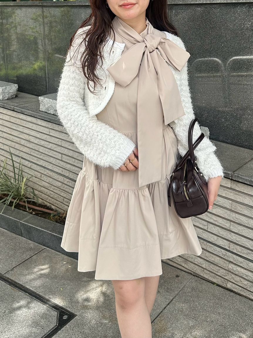 LILY BROWN「【SPECIAL PRICE】カーデセットアメスリワンピース」|ワンピース|