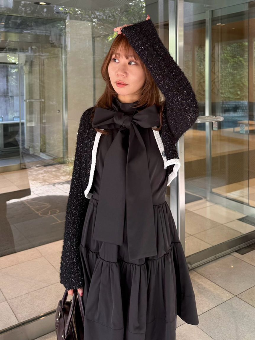 LILY BROWN「【SPECIAL PRICE】カーデセットアメスリワンピース」|ワンピース|