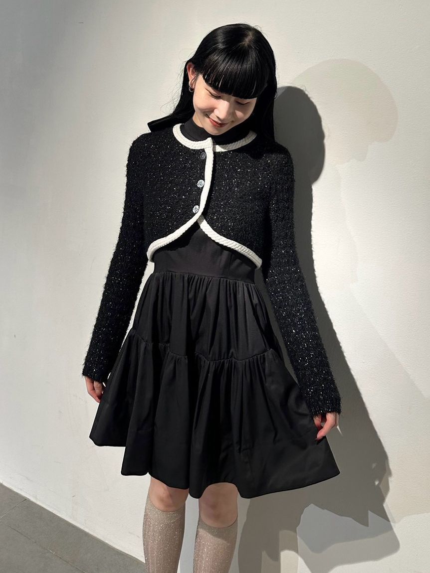 LILY BROWN「【SPECIAL PRICE】カーデセットアメスリワンピース」|ワンピース|