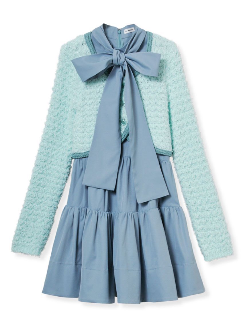 LILY BROWN「【SPECIAL PRICE】カーデセットアメスリワンピース」|ワンピース|BLU