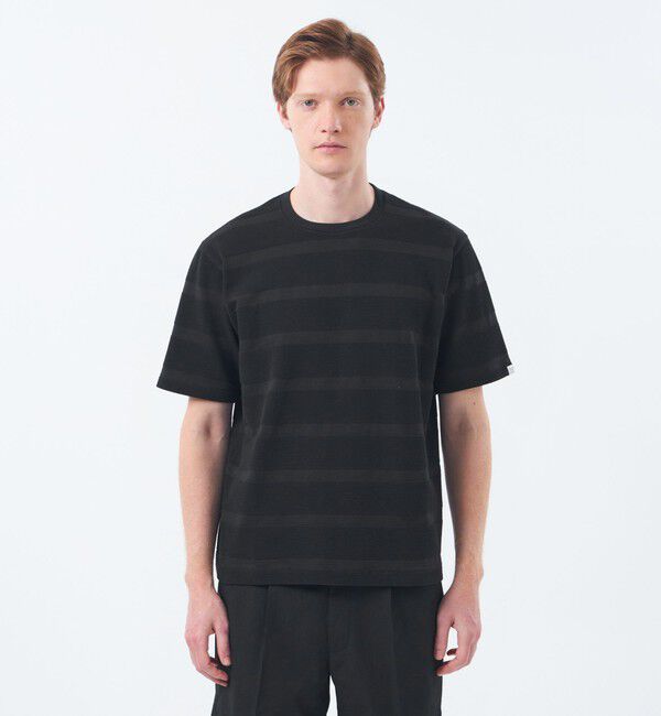 MACKINTOSH PHILOSOPHY「クルーネックTシャツ ポップコーンシャドーボーダー」|Tシャツ・カットソー|