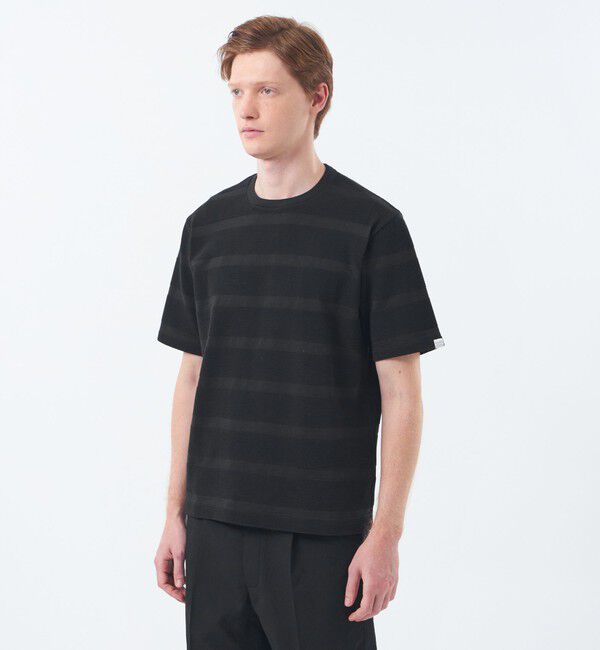 MACKINTOSH PHILOSOPHY「クルーネックTシャツ ポップコーンシャドーボーダー」|Tシャツ・カットソー|