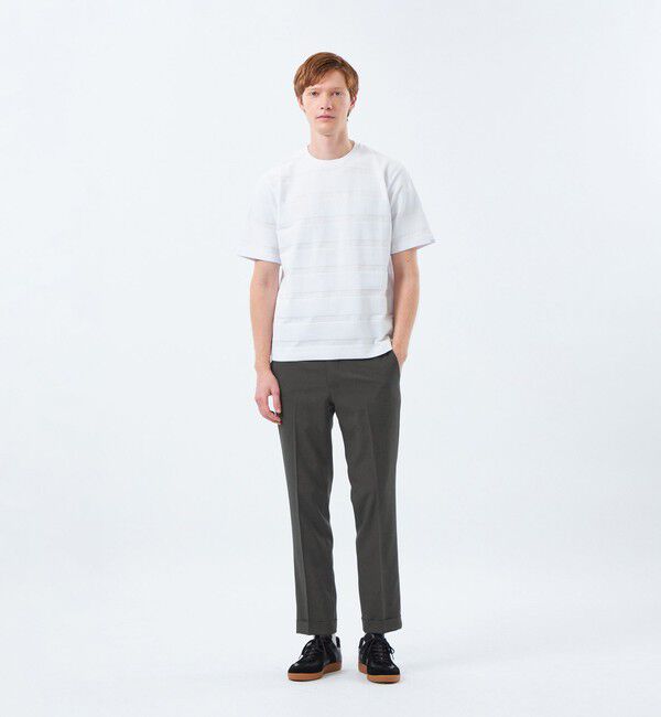 MACKINTOSH PHILOSOPHY「クルーネックTシャツ ポップコーンシャドーボーダー」|Tシャツ・カットソー|