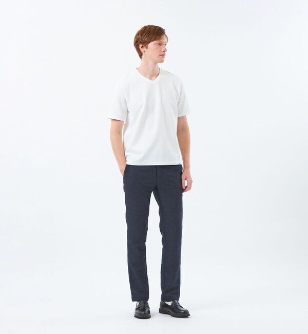 MACKINTOSH PHILOSOPHY「テーラードジャージーエラスティックパンツ ウール混起毛カラミ」|スラックス|