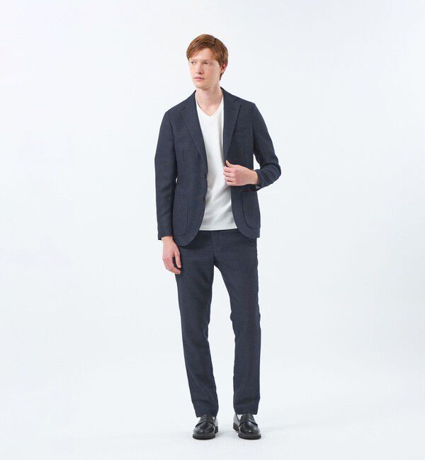 MACKINTOSH PHILOSOPHY「テーラードジャージーエラスティックパンツ ウール混起毛カラミ」|スラックス|