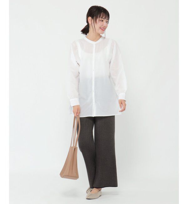 ikka「ヘリンボーンニットパンツ」|その他|